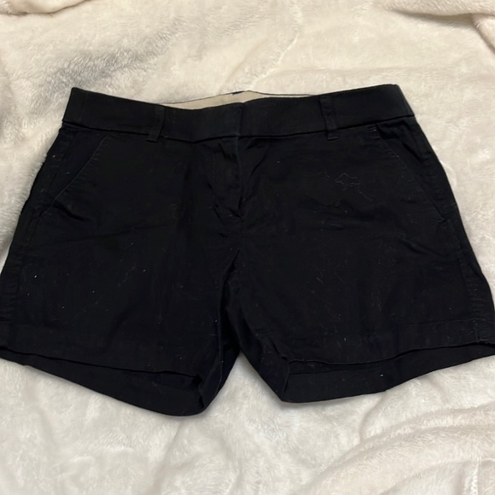 J. Crew black cotton shorts